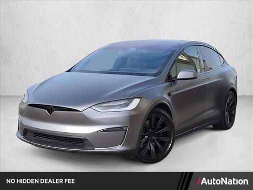 Silver Gray 2022 Tesla Model X Plaid