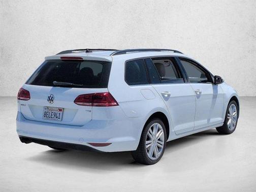 Pure White 2015 Volkswagen Golf SportWagen TDI SE 4-Door