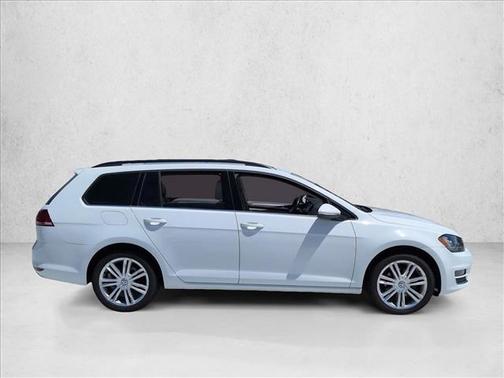 Pure White 2015 Volkswagen Golf SportWagen TDI SE 4-Door