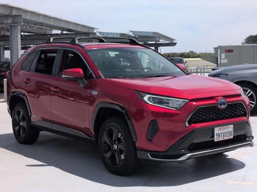 Red 2021 Toyota RAV4 Prime SE
