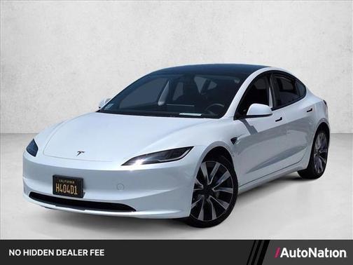 White 2024 Tesla Model 3 Long Range