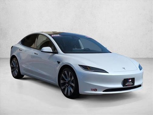 White 2024 Tesla Model 3 Long Range
