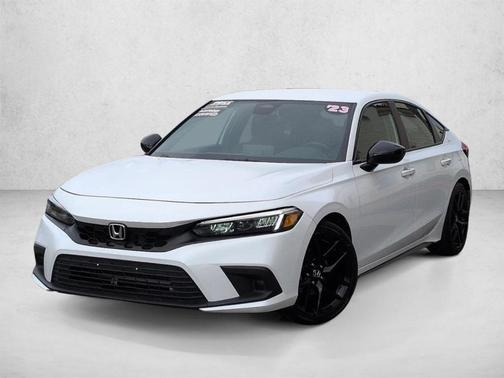 Platinum White Pearl 2023 Honda Civic Sport