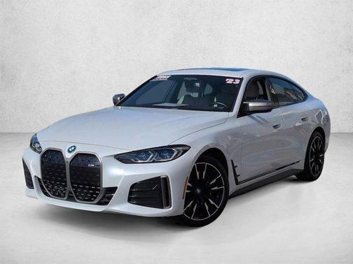 Mineral White Metallic 2023 BMW i4 Gran Coupe M50