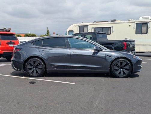 Silver Gray 2025 Tesla Model 3 Long Range
