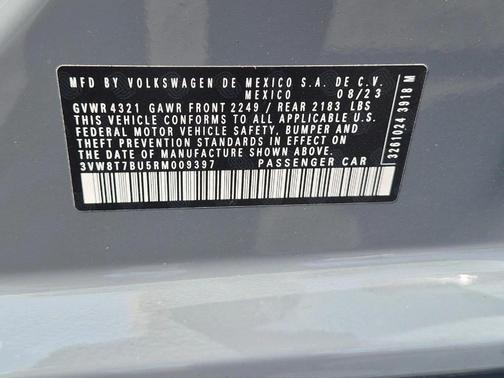 Pure Gray 2024 Volkswagen Jetta GLI 40th Anniversary Edition