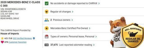 2020 Mercedes-Benz C-Class C 300