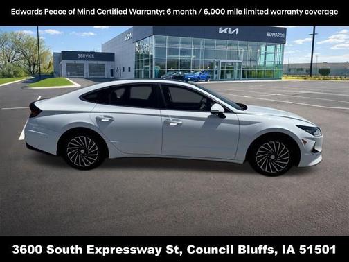White 2023 Hyundai SONATA Hybrid Limited
