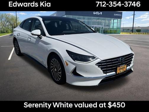 White 2023 Hyundai SONATA Hybrid Limited