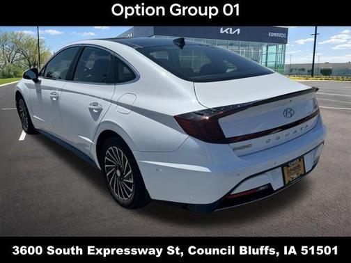 White 2023 Hyundai SONATA Hybrid Limited