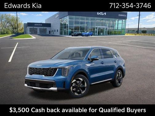 Mineral Blue 2026 Kia Sorento Hybrid EX