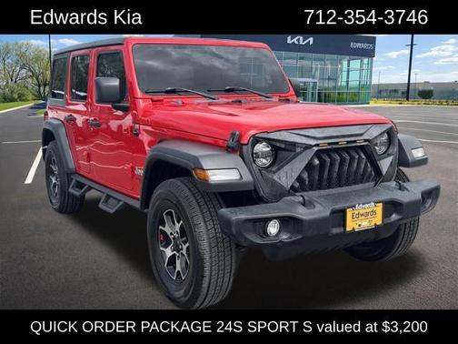 Firecracker Red Clearcoat 2019 Jeep Wrangler Unlimited Sport