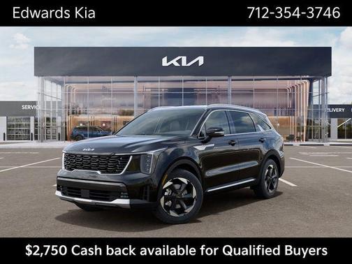 Aurora Black 2026 Kia Sorento Hybrid EX
