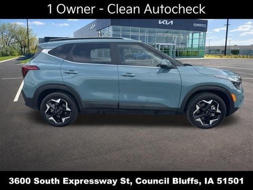 Blue 2024 Kia Seltos EX