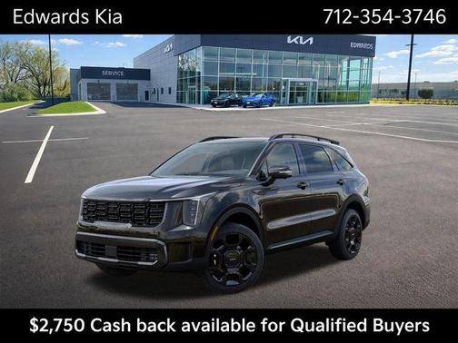 Ebony Black 2026 Kia Sorento X-Line SX