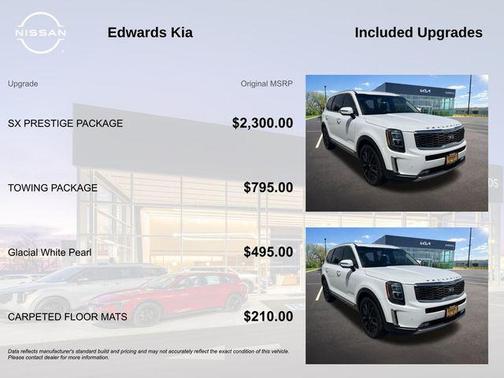 Glacial White Pearl 2021 Kia Telluride SX