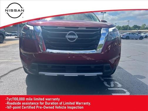 Red 2025 Nissan Pathfinder SL