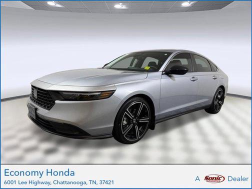 Solar Silver Metallic 2025 Honda Accord Hybrid Sport