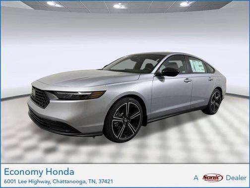 Solar Silver Metallic 2026 Honda Accord Hybrid Sport