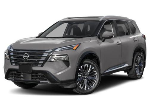 Everest White Pearl/Super Black 2026 Nissan Rogue Platinum