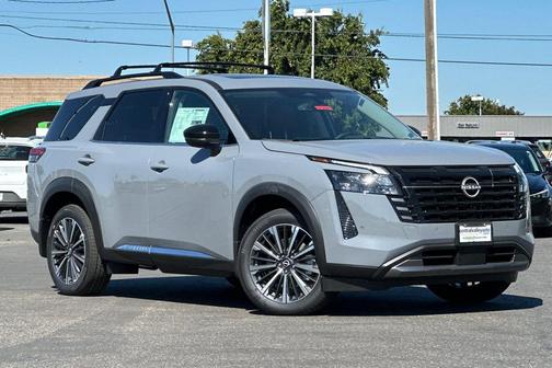 Boulder Gray Pearl 2026 Nissan Pathfinder Platinum