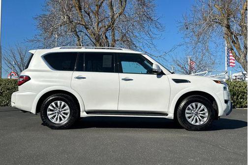 Aspen White Tricoat 2024 Nissan Armada SV 2WD