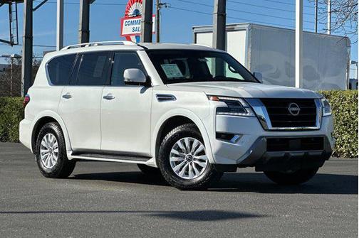 Aspen White Tricoat 2024 Nissan Armada SV 2WD