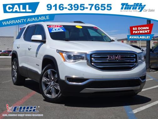 White Frost Tri-Coat 2017 GMC Acadia SLT-2
