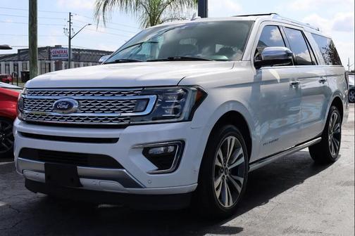 Star White Metallic Tri-Coat 2020 Ford Expedition Max Platinum