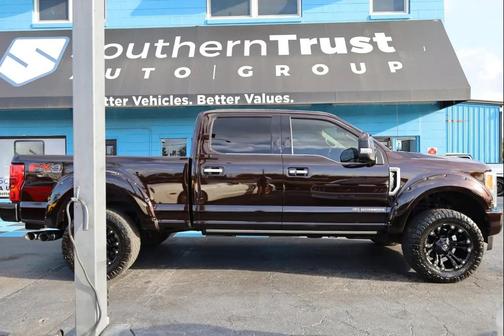 Red 2018 Ford F-350 Limited