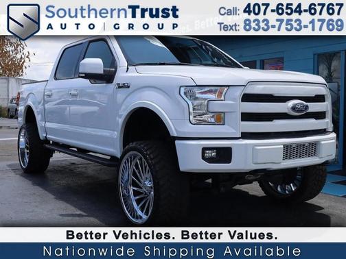 White 2015 Ford F-150 Lariat