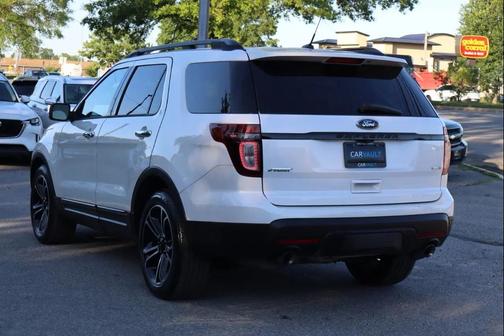 White Platinum Metallic Tri-Coat 2014 Ford Explorer Sport