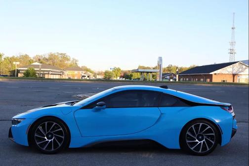 Protonic Blue Metallic w/Frozen Gray Accent 2015 BMW i8 2D Coupe