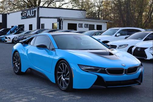 Protonic Blue Metallic w/Frozen Gray Accent 2015 BMW i8 2D Coupe
