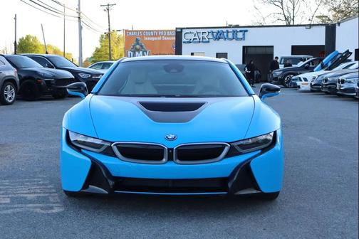 Protonic Blue Metallic w/Frozen Gray Accent 2015 BMW i8 2D Coupe