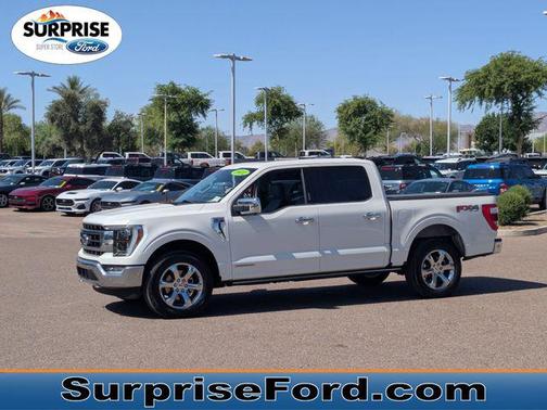 Star White Metallic Tri-Coat 2022 Ford F-150 Lariat