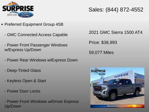 Satin Steel 2021 GMC Sierra 1500 AT4