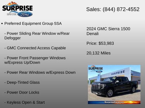 Onyx Black 2024 GMC Sierra 1500 Denali