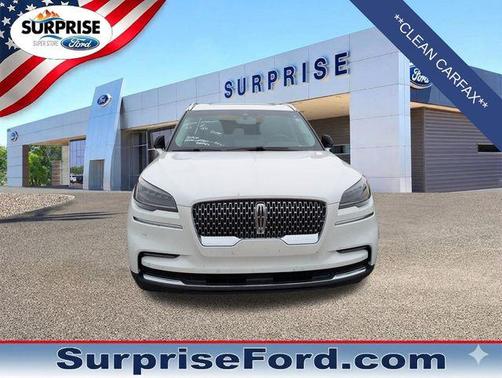 Pristine White Metallic Tri-Coat 2024 Lincoln Aviator Reserve