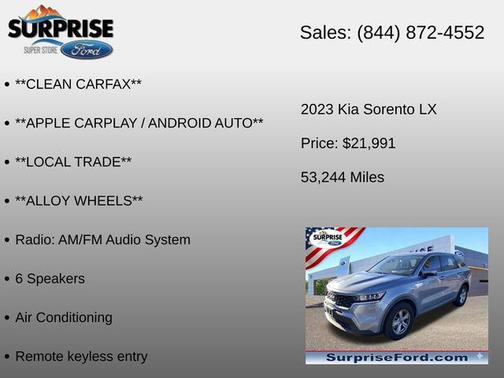Everlasting Silver 2023 Kia Sorento LX