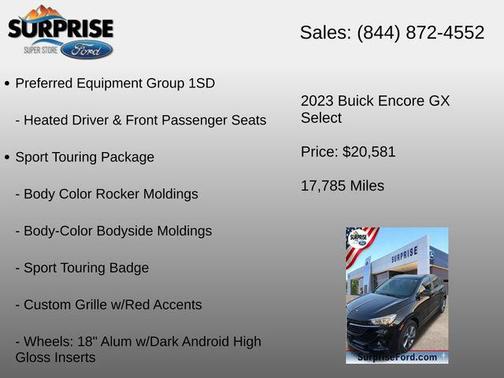 Ebony Twilight 2023 Buick Encore GX Select