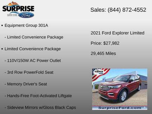 Rapid Red Metallic Tinted Clearcoat 2021 Ford Explorer Limited