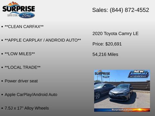 Predawn Gray Mica 2020 Toyota Camry LE