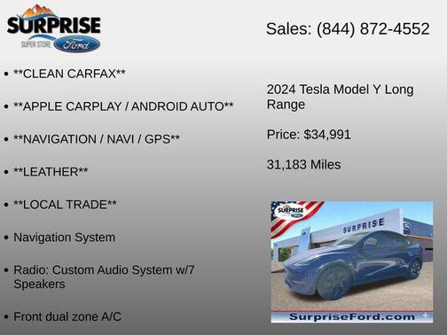 Deep Blue 2024 Tesla Model Y