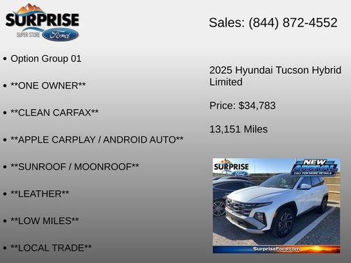 Creamy White Pearl 2025 Hyundai TUCSON Hybrid Limited