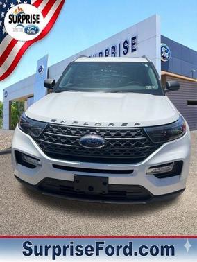Star White Metallic Tri-Coat 2021 Ford Explorer XLT