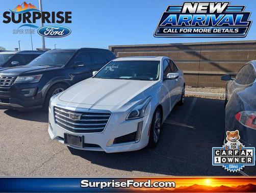Crystal White Tricoat 2017 Cadillac CTS 2.0L Turbo Luxury