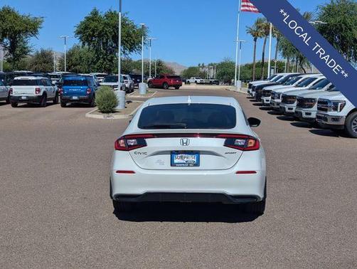Platinum White Pearl 2024 Honda Civic Sport