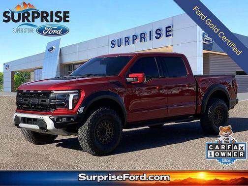 Rapid Red Metallic Tinted Clearcoat 2025 Ford F-150 Raptor