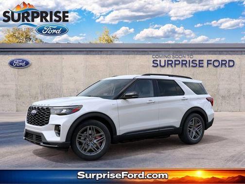 Star White Metallic Tri-Coat 2027 Ford Explorer ST-Line